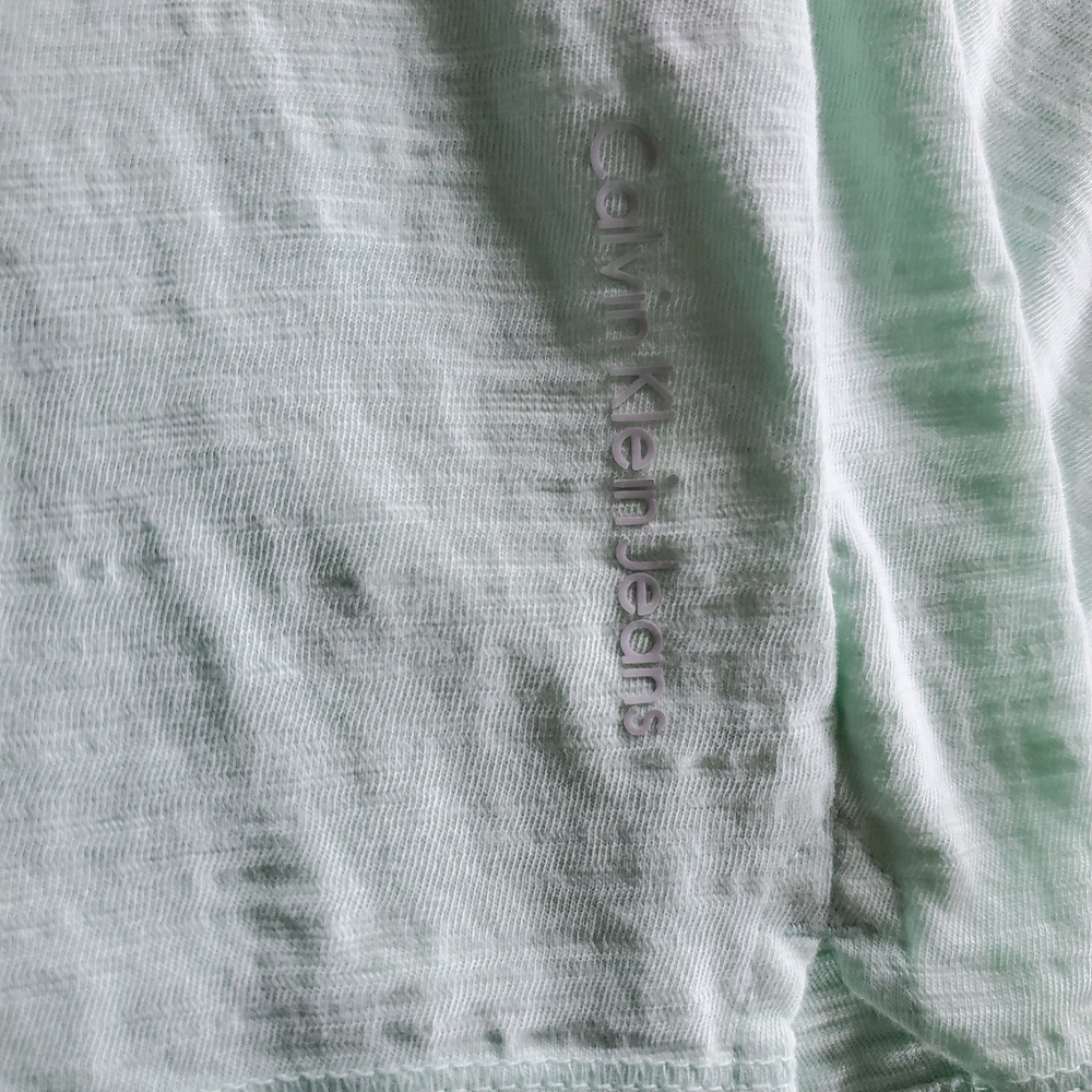 CALVIN KLEIN Jeans Light Green Heather Mens Medium M - Picture 3 of 7